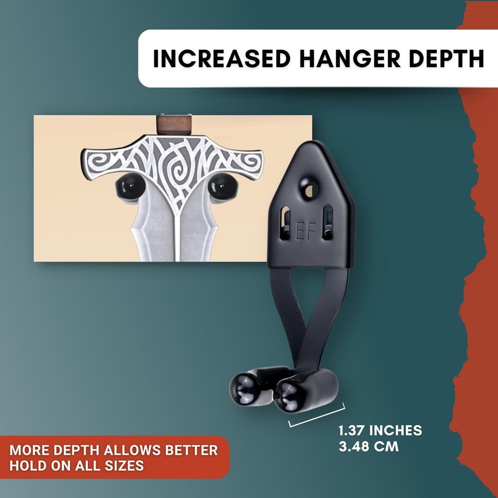 Vertical Sword Mount 2x Dagger Display Wall Hanger Adjustable Steel Rack