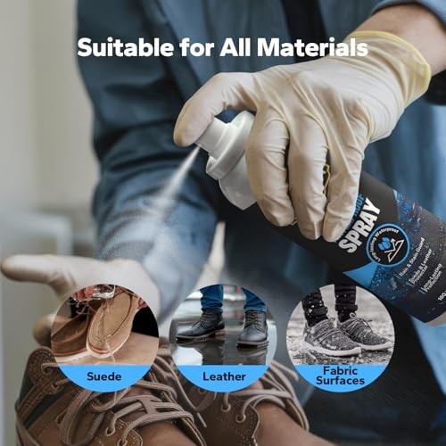 Shoes Protector Spray (5.4 Fl Oz), Suede & Leather Protector Spray,