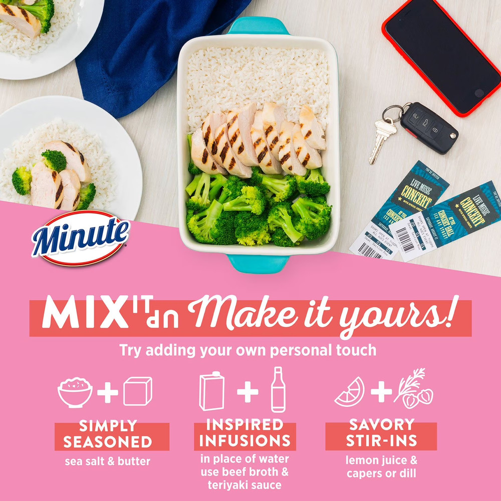Minute Instant Light and Fluffy White Rice – 72 oz.