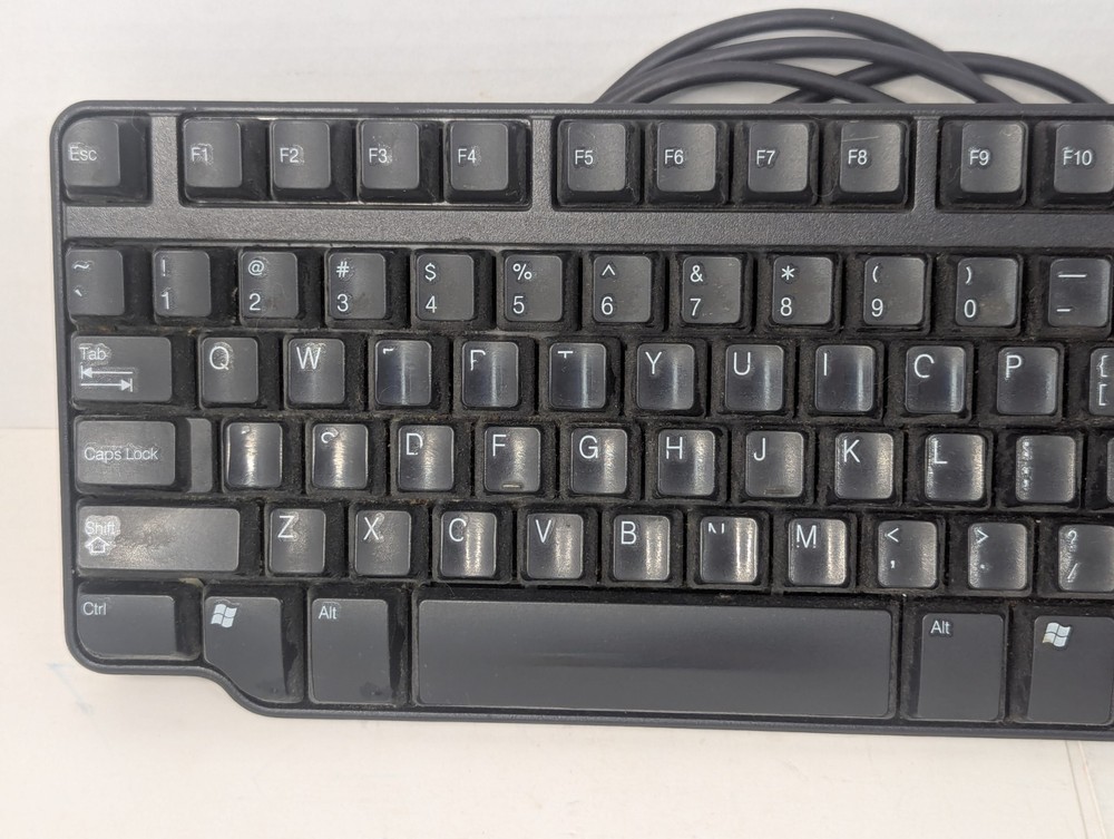 Wired Dell Computer Keyboard W/ AST Wired 3D Optical Mouse