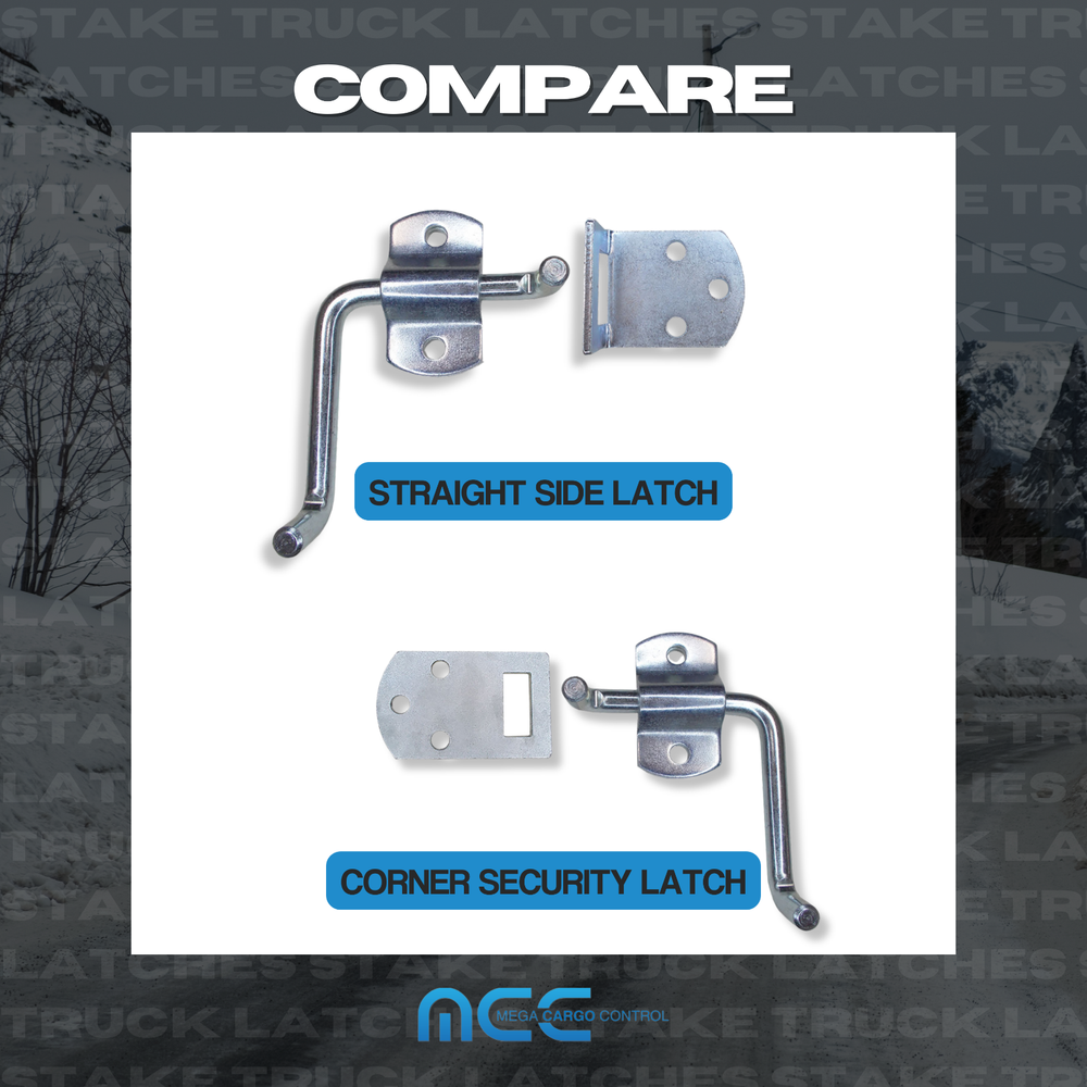 2 Pack Corner Side Gate Stake Bed Latches Bracket Set for Stake Trucks Trailer
