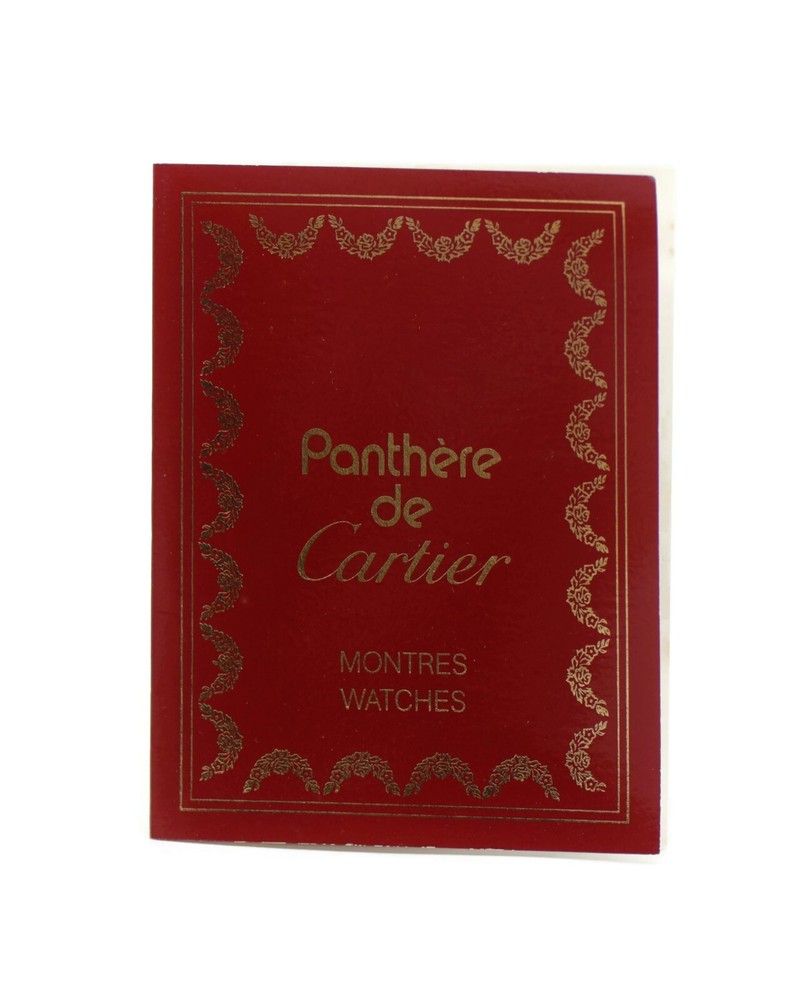 Cartier Panthere Booklet Manual