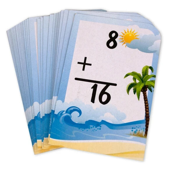 Math Flash Cards - Addition Subtraction Multiplication Division - 36 cards EA