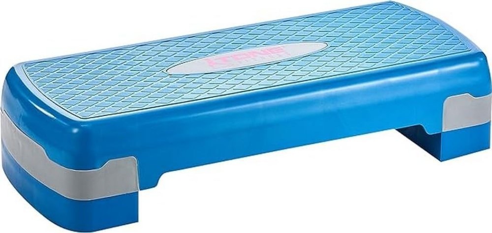 Compact Adjustable Aerobic Step Platform for Effective Cardio Workouts - Blue