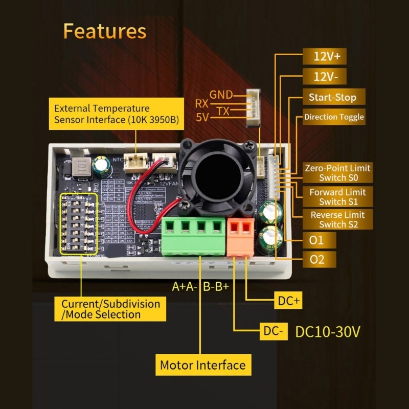 Stepper Motor Controller 2 Phase 4 Wire Control Industrial Automation Module