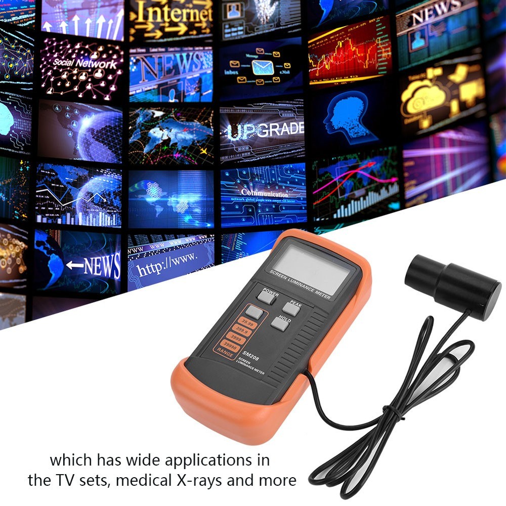 SM208 Screen Brightness Meter Portable Luminance Meter With Mini Light EKPC