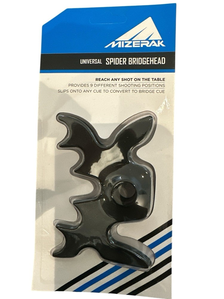 MINT MIZERAK Billiards Universal Spider Bridgehead Attachment Black NEW