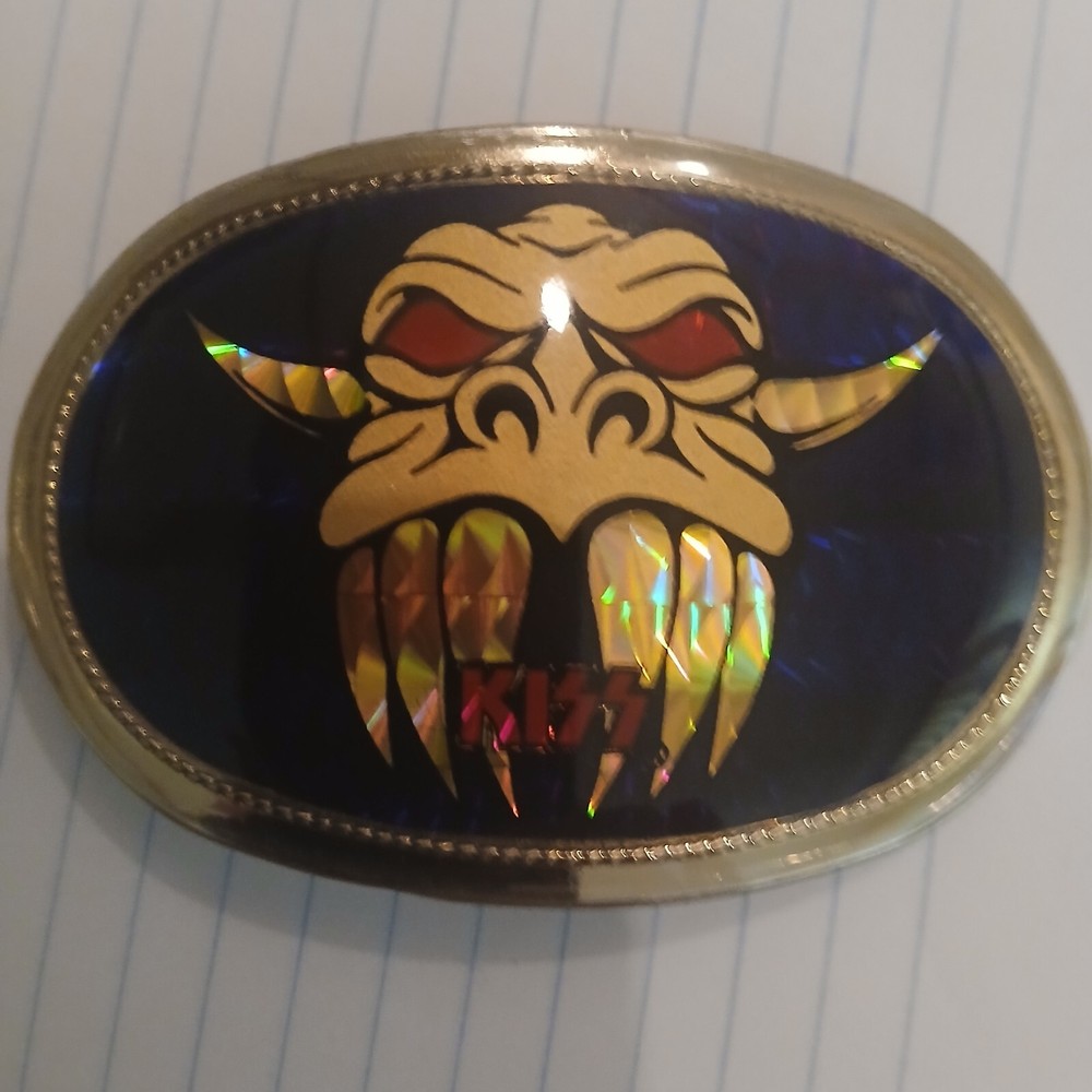 VINTAGE 1978 PACIFICA BELT BUCKLE  KISS DEMON BOOT AUCION NM+ RARE