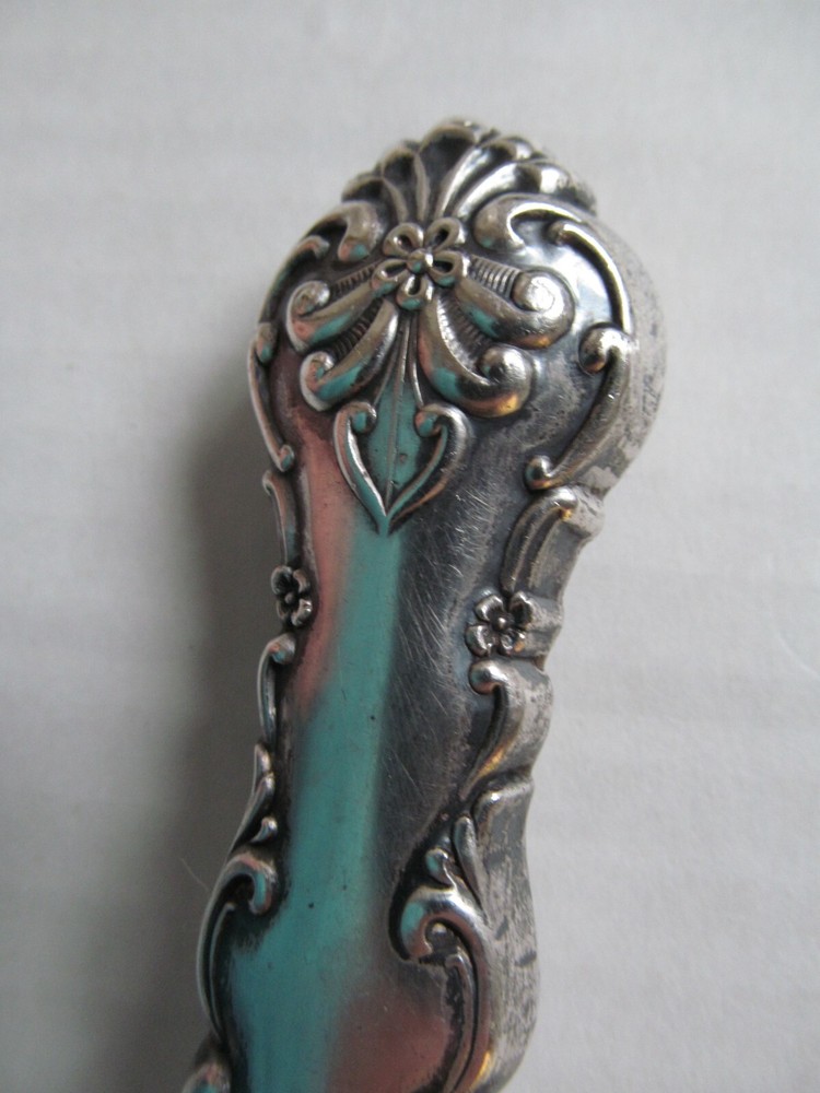 Antique Sterling Silver Handle Chrome head Bottle Opener