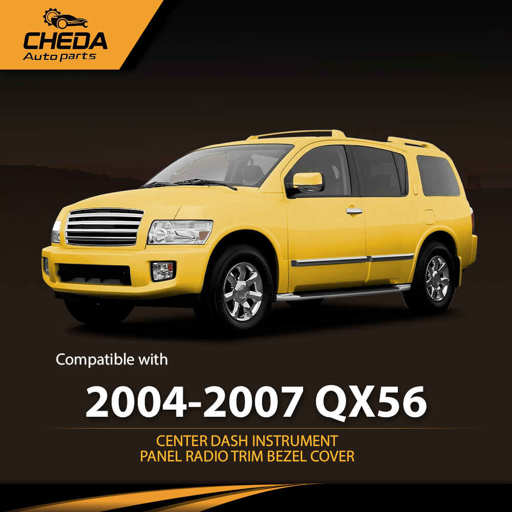 Center Dash Radio Bezel Instrument Panel Gray Fit For 2004-2007 Infiniti QX56