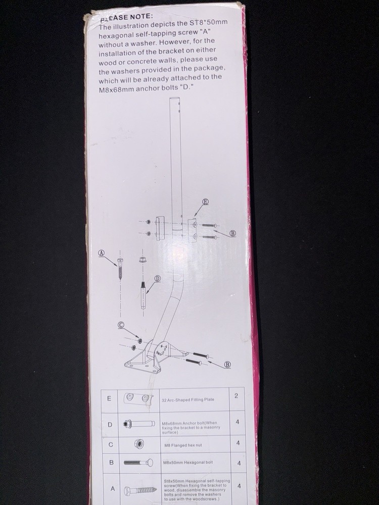 Adjustable Outdoor Antenna Mounting Pole