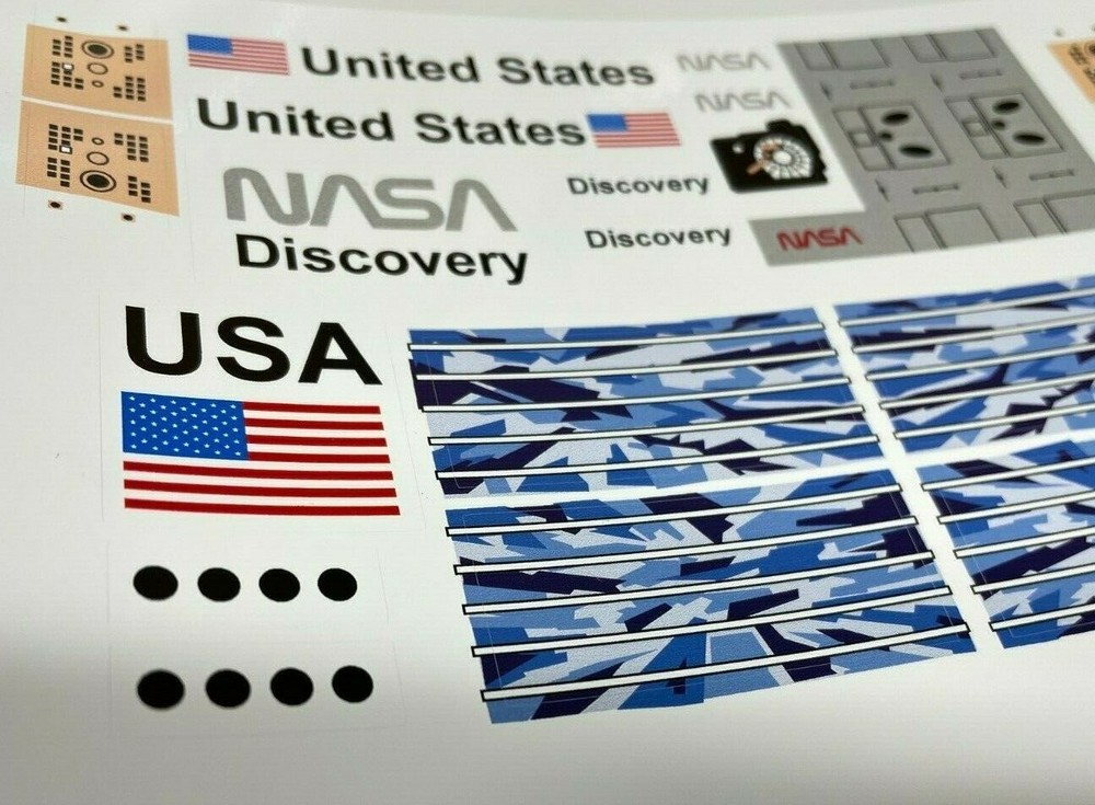 Custom Replacement Stickers for 7470 Space Shuttle Discovery