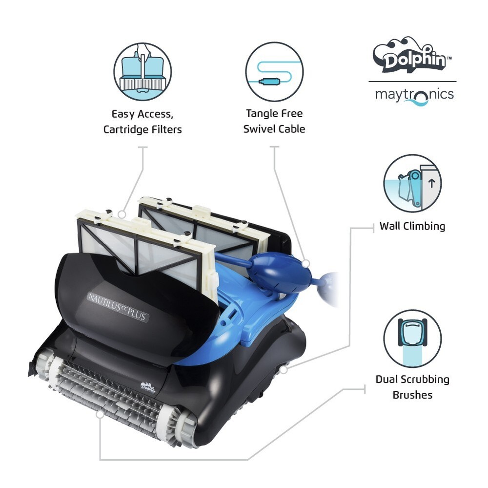 Dolphin Nautilus CC Plus non-wifi robotic pool cleaner 88886403-PCF