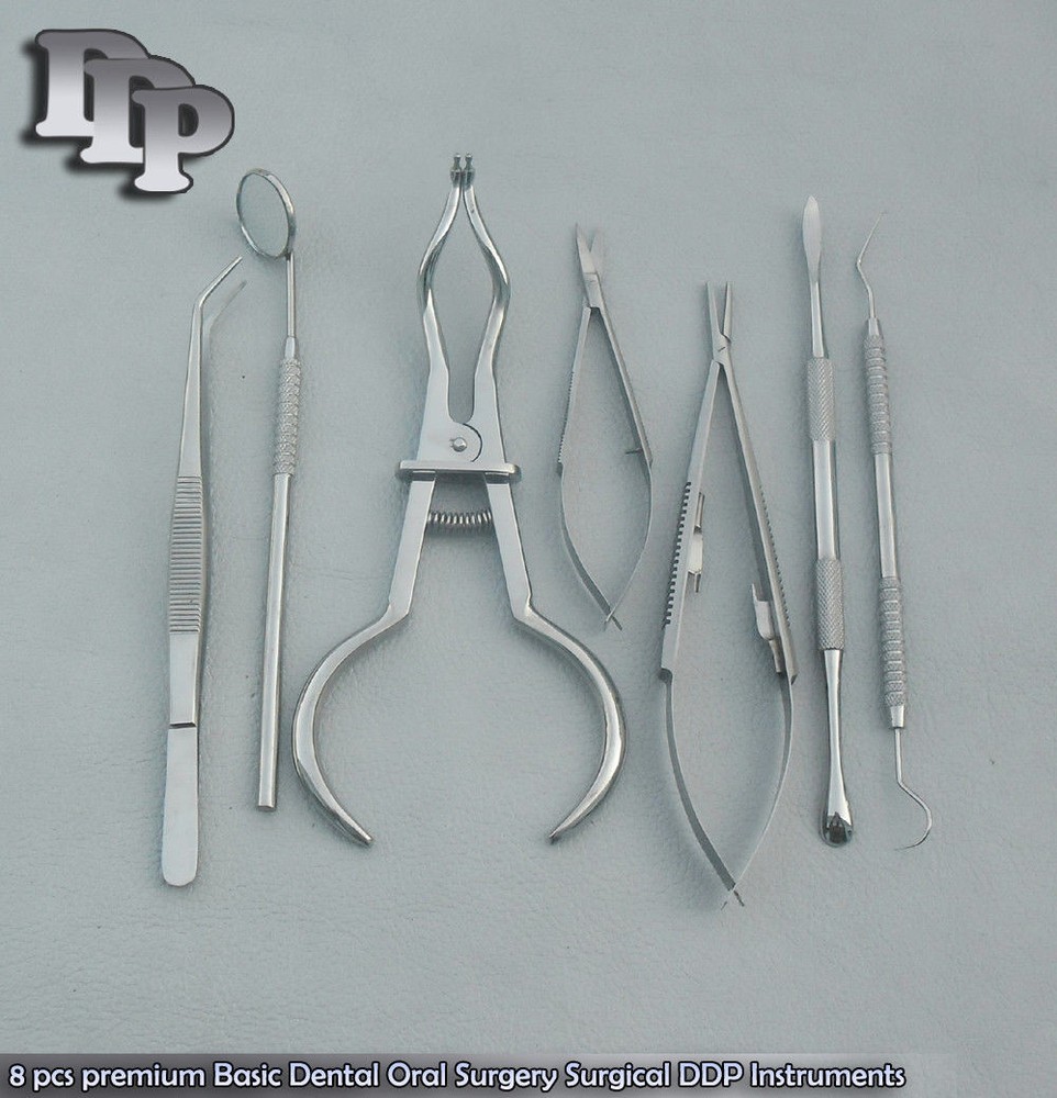 8 pcs premium Basic Dental Oral Surgery Surgical Instruments
