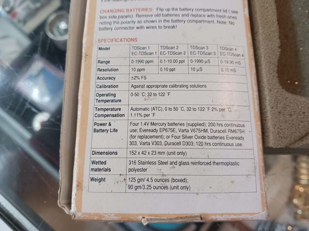 EUTECH CYBERNETICS TD SCAN - TDS 1 IN BOX | UNTESTED