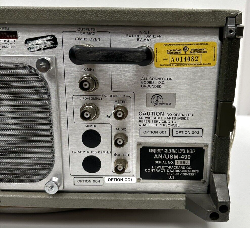 Hewlett Packard 3586B Selective Level Meter