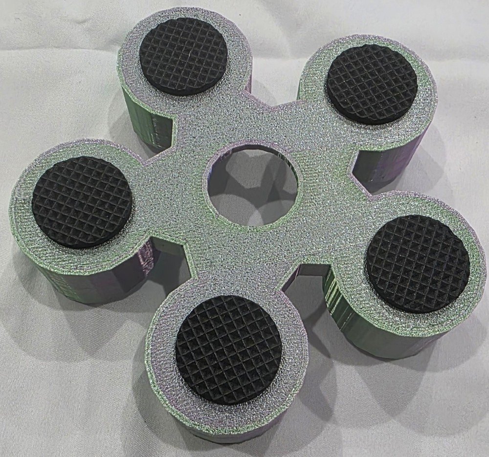 Bowling Ball Spinner Cup - Lavender and Mint