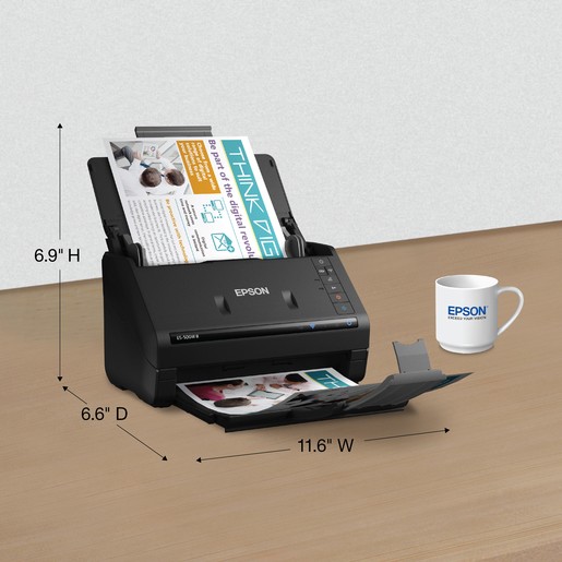 Epson WorkForce ES-500W II Wireless Document Scanner - Certified Refurbished