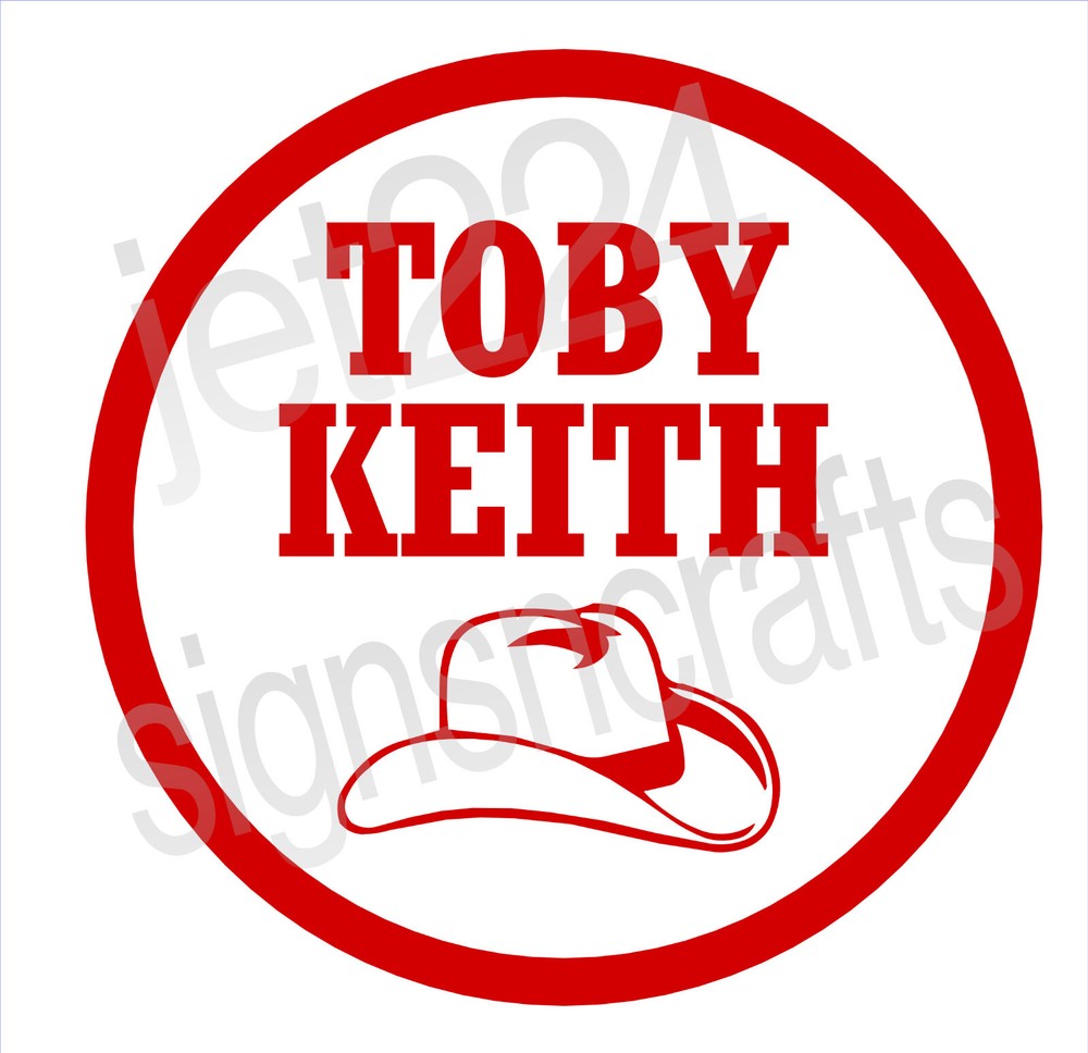 Toby Keith STICKER DECAL, country music
