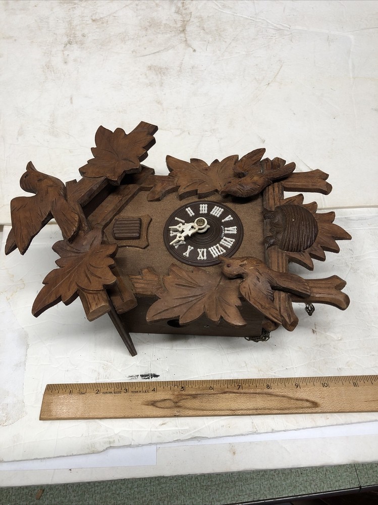 Vintage German Cuckoo Clock Birds—untested