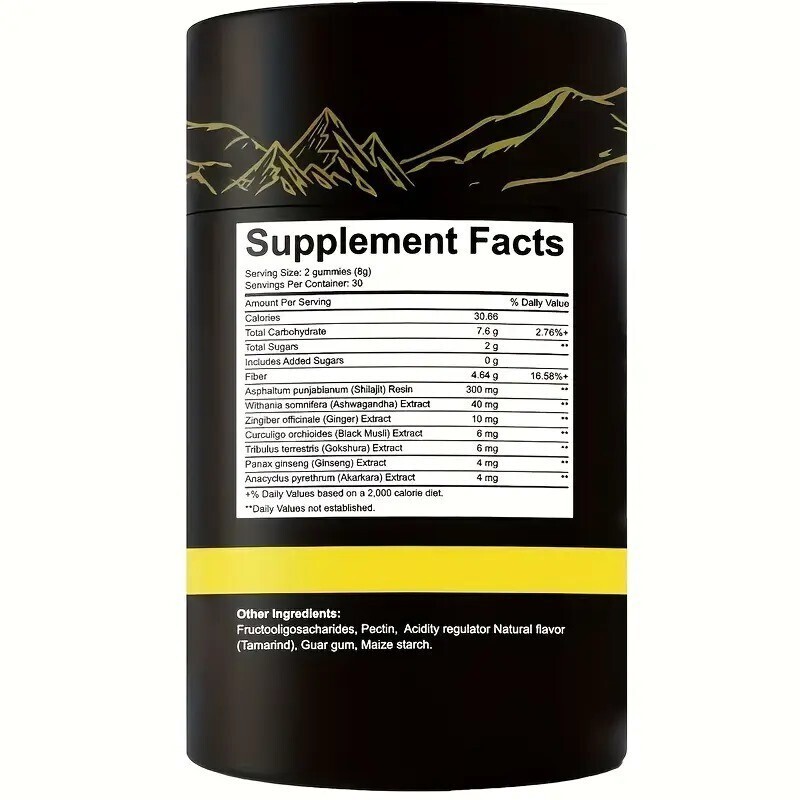 Himalayan Shilajit GOLD Gummies, Organic, Extremely Potent 3000 mg, Fulvic Acid.