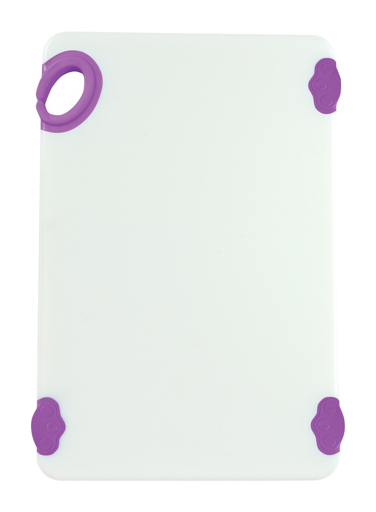 Cutting Board with Hook,12"x18"x1/2",Purple (6 Each)