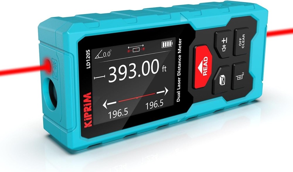 Rechargeable 393ft Laser Distance Measuring Tool with Electronic Level Function