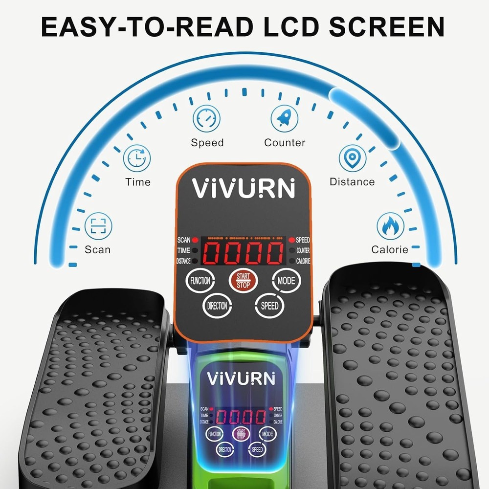 -018 Under Desk Elliptical 12 Speed 5 Modes Mini Motorized Leg Exerciser While