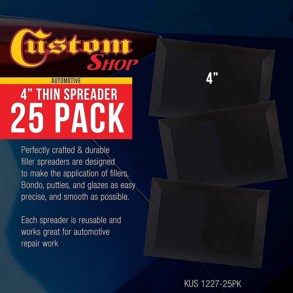 25 Pack Double-Sided Plastic Spreader Tools for Precision Auto Body & Crafts