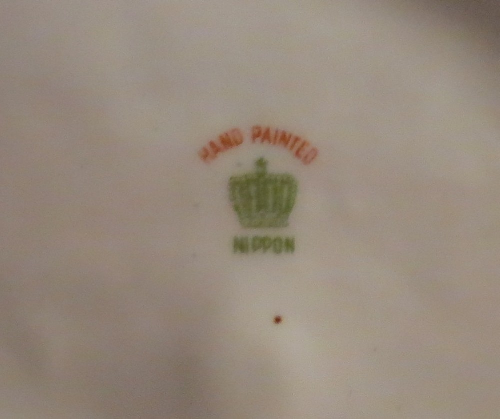 Hand Painted Nippon Tray w/ Finger Handle