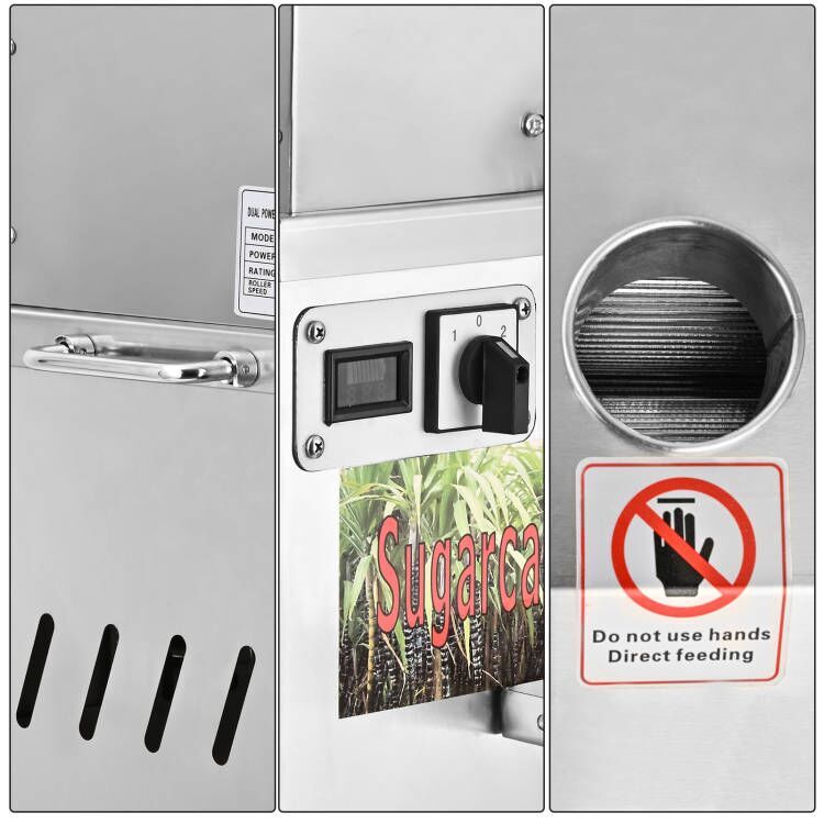 Electric Stainless Steel Juicer Sugar Cane Press Juicer Juice Machine Brand