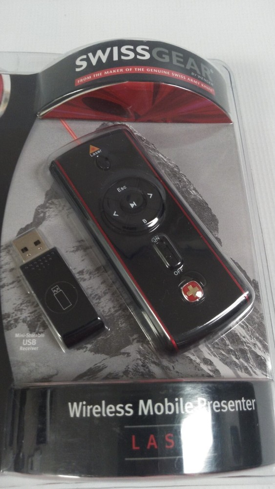 SwissGear Wireless Mobile Presenter w/Laser Pointer power point Swiss