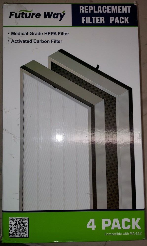 Future Way MA-112 Replacement Filter Sets - 4 Pack