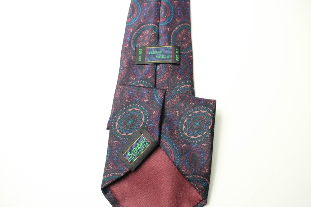 SCHUBERT MUNCHEN Tie Men's ONE SIZE Pure Silk Pointed Classic Patterned