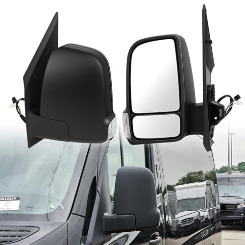 Driver Left Side Mirror Compatible with Merecedes Left Driver Side 7Pins Black