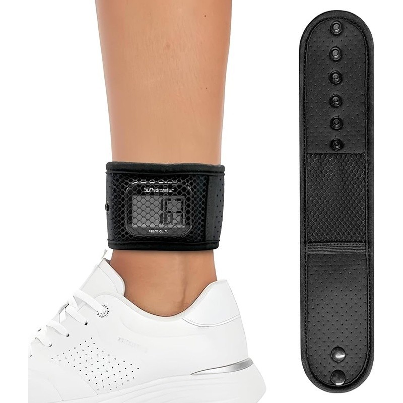 Fitness Tracker Ankle Strap Adjustable Multi-Activity Wear Durable Mesh Storage