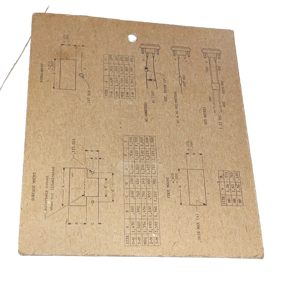 New vintage Modutec Panel Meter DC milliampere 0-30ma