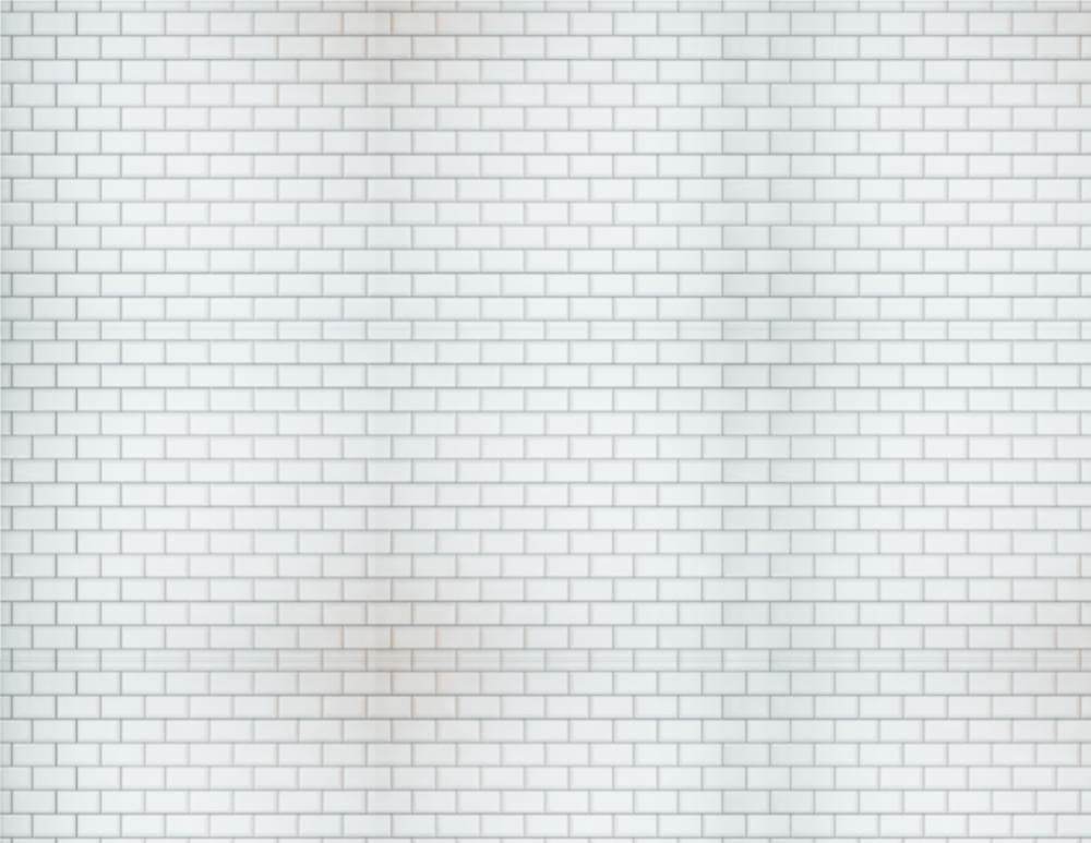 O Scale Subway Tile Model Train Scenery Sheets –5 Seamless 8.5x11 White
