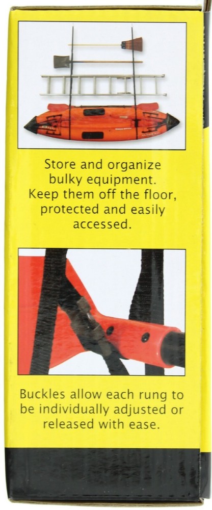 Kwik Tek Airhead Ladder Rack Adjustable Racking System 8 rungs, Ceiling or Wall