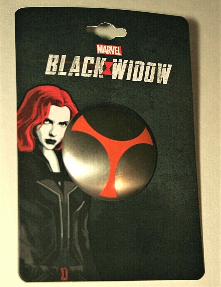Marvel Comics Black Window Round Logo Lapel Pin New MOC