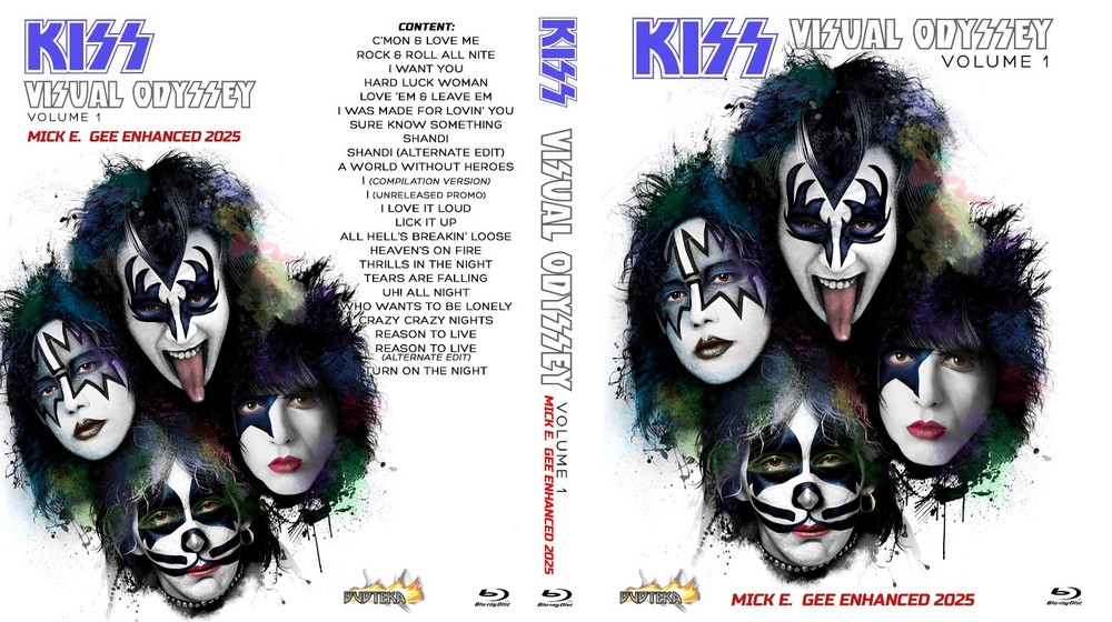 Kiss Visual Odyssey 2025 2 Blu Rays set (Official Promo Collection) 1975-1988