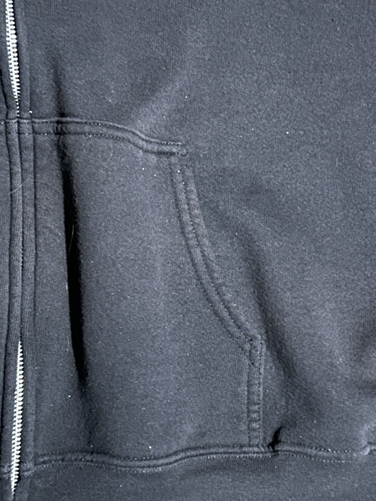 OZZFEST 2003 JACKET OZZY OSBOURNE XL WORN BLACK HOODIE FULL ZIP