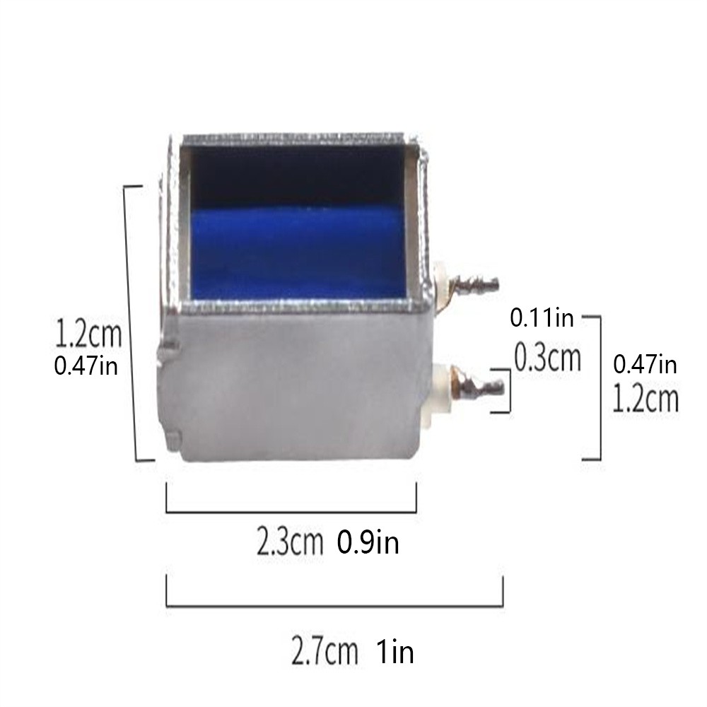 Mini 6V DC Solenoid Valve Pull Push Electromagnet Suction Rod Electronic Micro F
