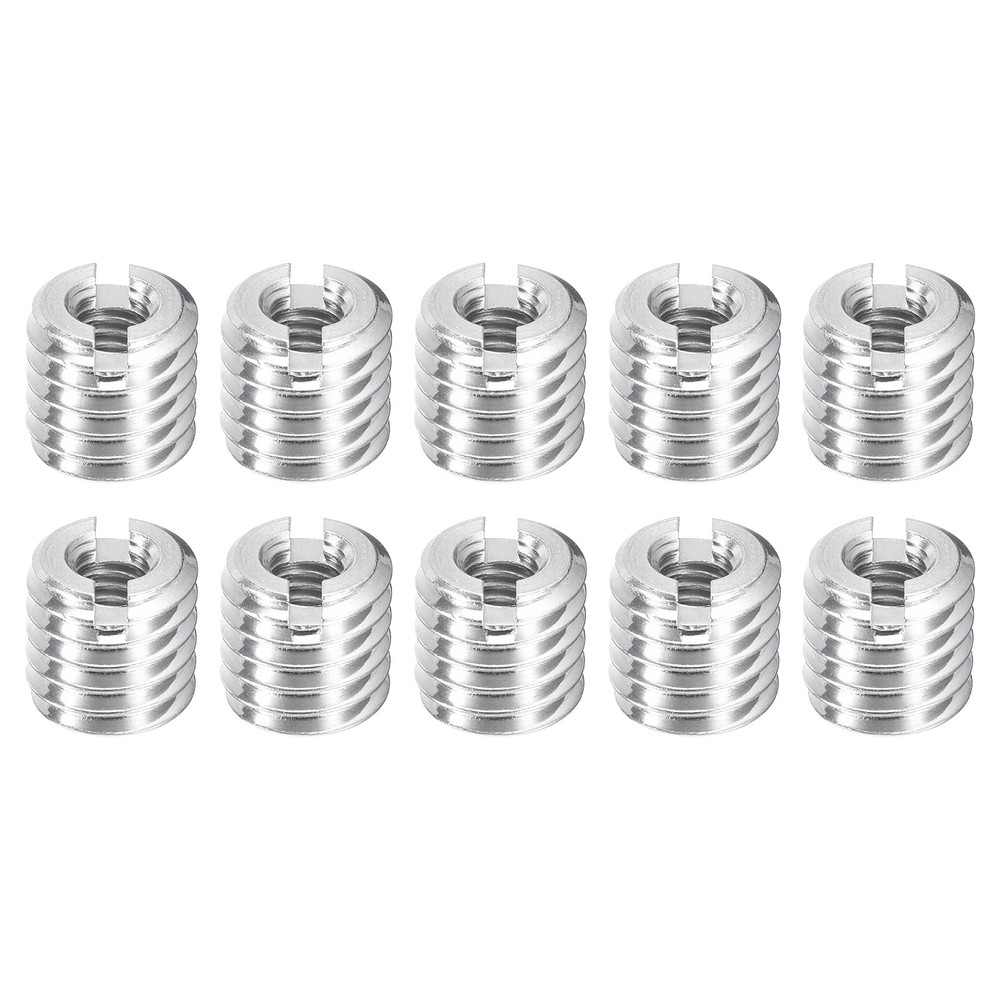10Pcs Threaded Inserts, M4-0.7x8 & M8-1.25x8 Thread Repair Insert