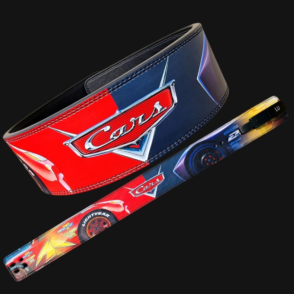 Lightning McQueen Lifting Belt Leather Weight Lifting Belt Strength Training
