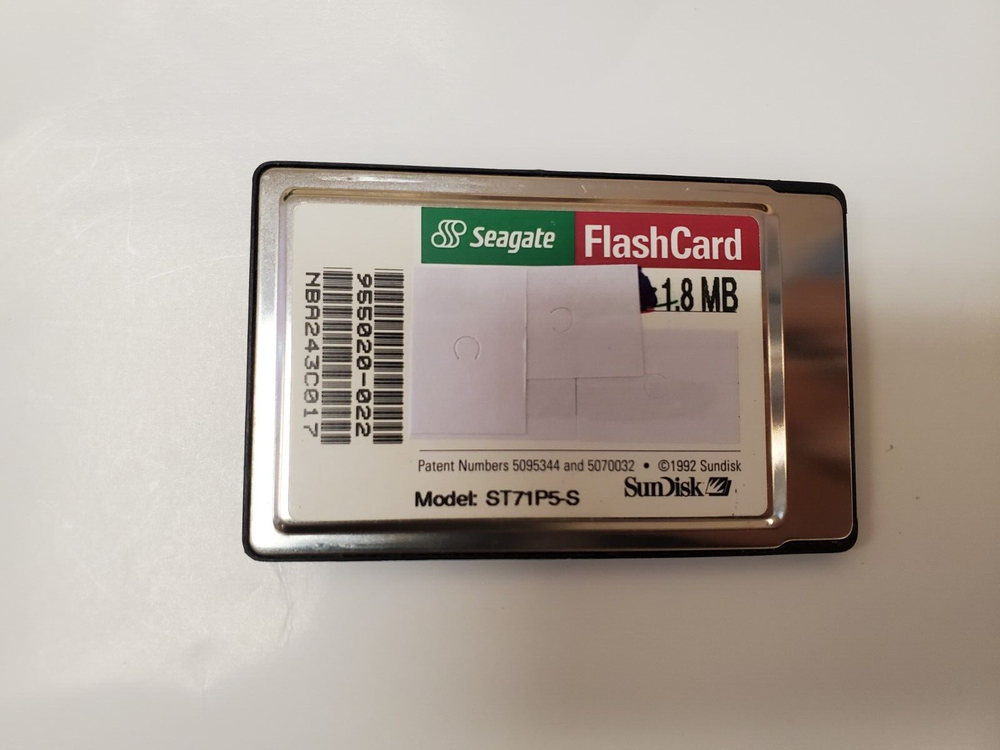 Ace Technologies 3MB Double Flash Solid State Storage PCMCIA Card ST71P5-S