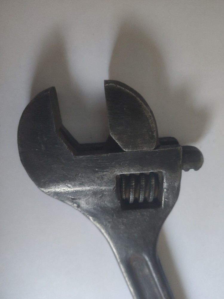 Vintage, Soviet adjustable wrench. Soviet old hand tool. USSR adjustable wrench.