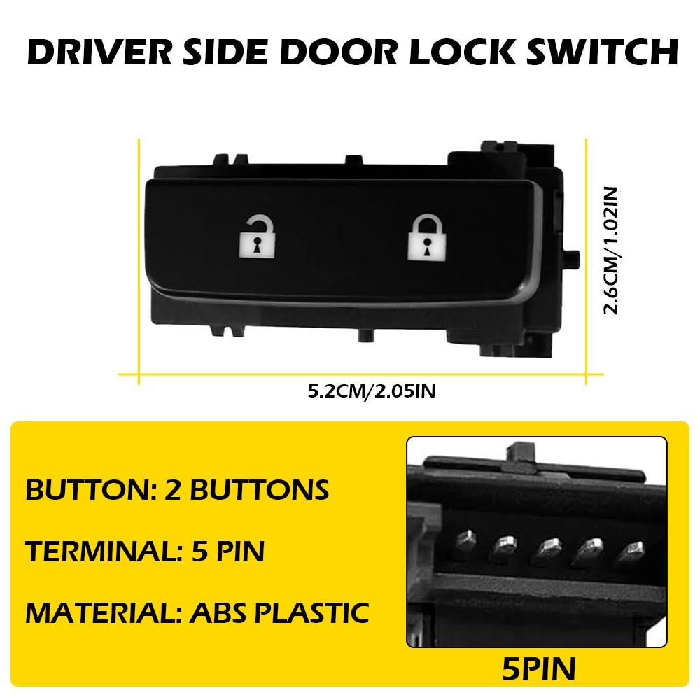 Window Control Switch Mirror Door Lock Driver For 2007-2013 Chevy Silverado 1500