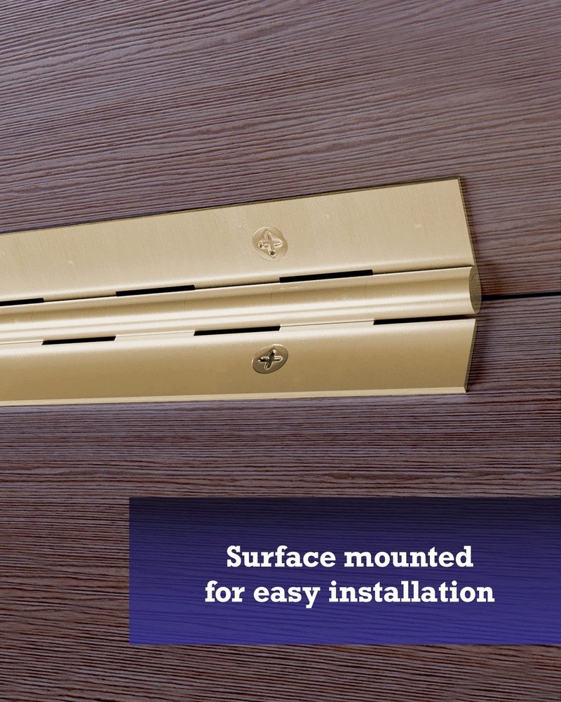 851064 Continuous Pin 24" x 1-1/2" Brass