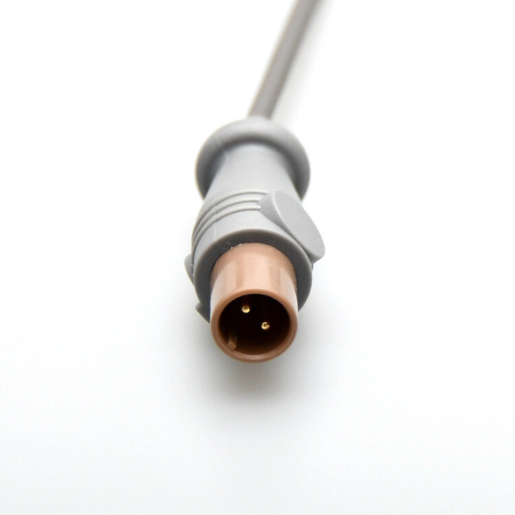 2-prong Plug Reusable Skin Surface Temperature Probe, Compatible with Philips/HP